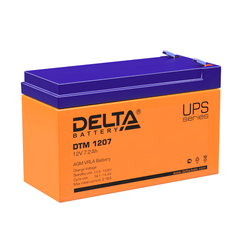 Акумуляторная батарея UPS серии DTM 1207  12В/7Ач
